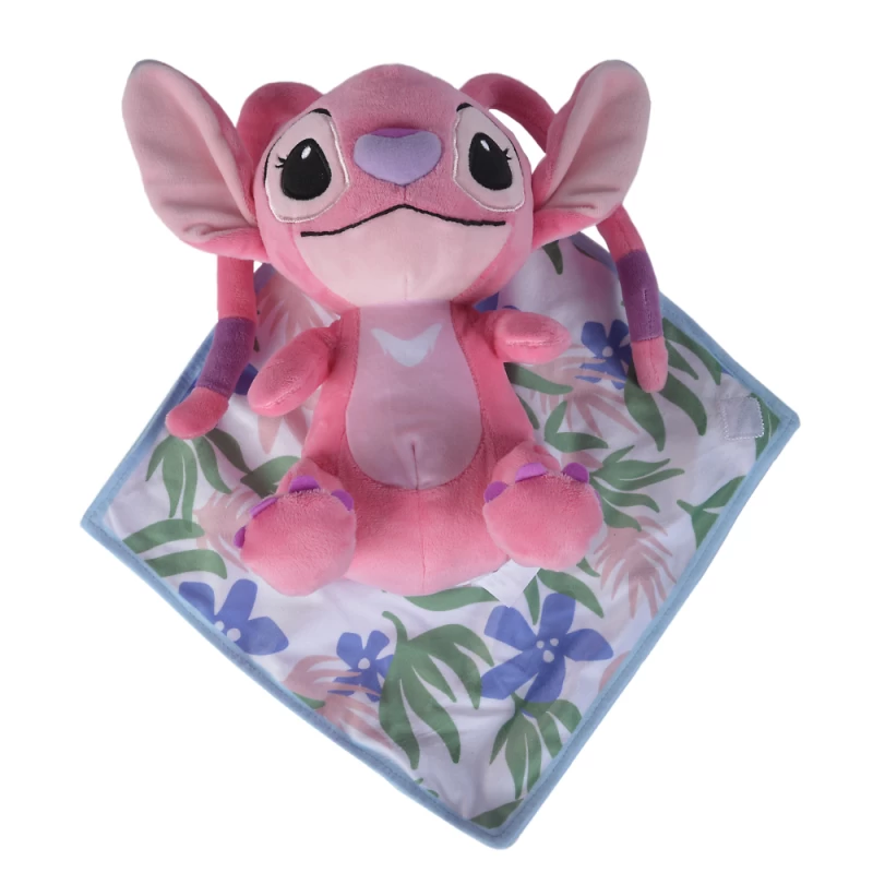Disney Angel Peluche Dans Sa Couverture Rose 25 Cm 1 Disney Angel Peluche Dans Sa Couverture Rose 25 Cm