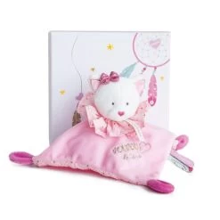 Doudou Et Compagnie - Attrape-rêve Doudou Chat Rose étoile