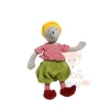 Moulin Roty Collection Balthazar Et Valentine Doudou Souris Hochet Vert Rouge Jaune