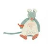Moulin Roty Collection Biscotte Et Pompon Doudou Hochet Souris Bleu