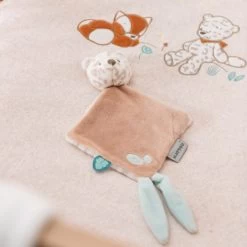 Nattou - Boris & Jungo - Mini Doudou Plat Léopard 20 Cm