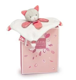 Doudou Et Compagnie - Meli Melo - Doudou Chat Rose Poudré 20 Cm