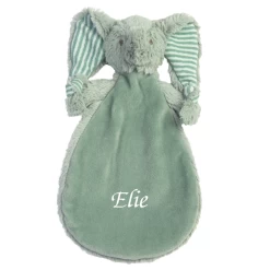Happy Horse - Eddy L'éléphant - Doudou Plat Vert 25 Cm
