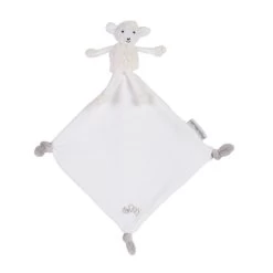 Pioupiou Et Merveilles - Les Doux Bidous - Siméon Le Mouton Doudou Mouchoir Blanc 35 Cm