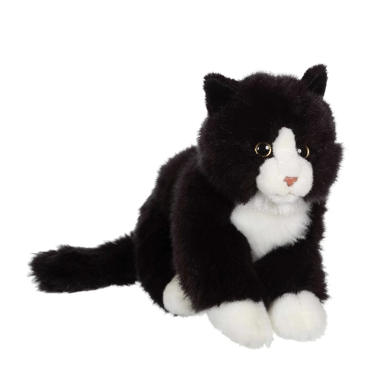 Gipsy Peluche Chat Mimiz Noir Et Blanc 30 Cm 1 Gipsy Peluche Chat Mimiz Noir Et Blanc 30 Cm