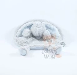 Tom & Zoé Doudou Lapin Gris Bleu